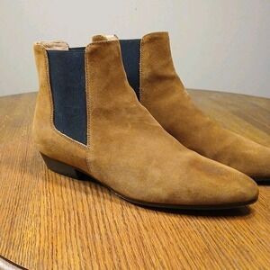 J. Crew Women's Suede Chelsea Ankle Boots Glazed Pecan Brown Women's‎ Size 8
